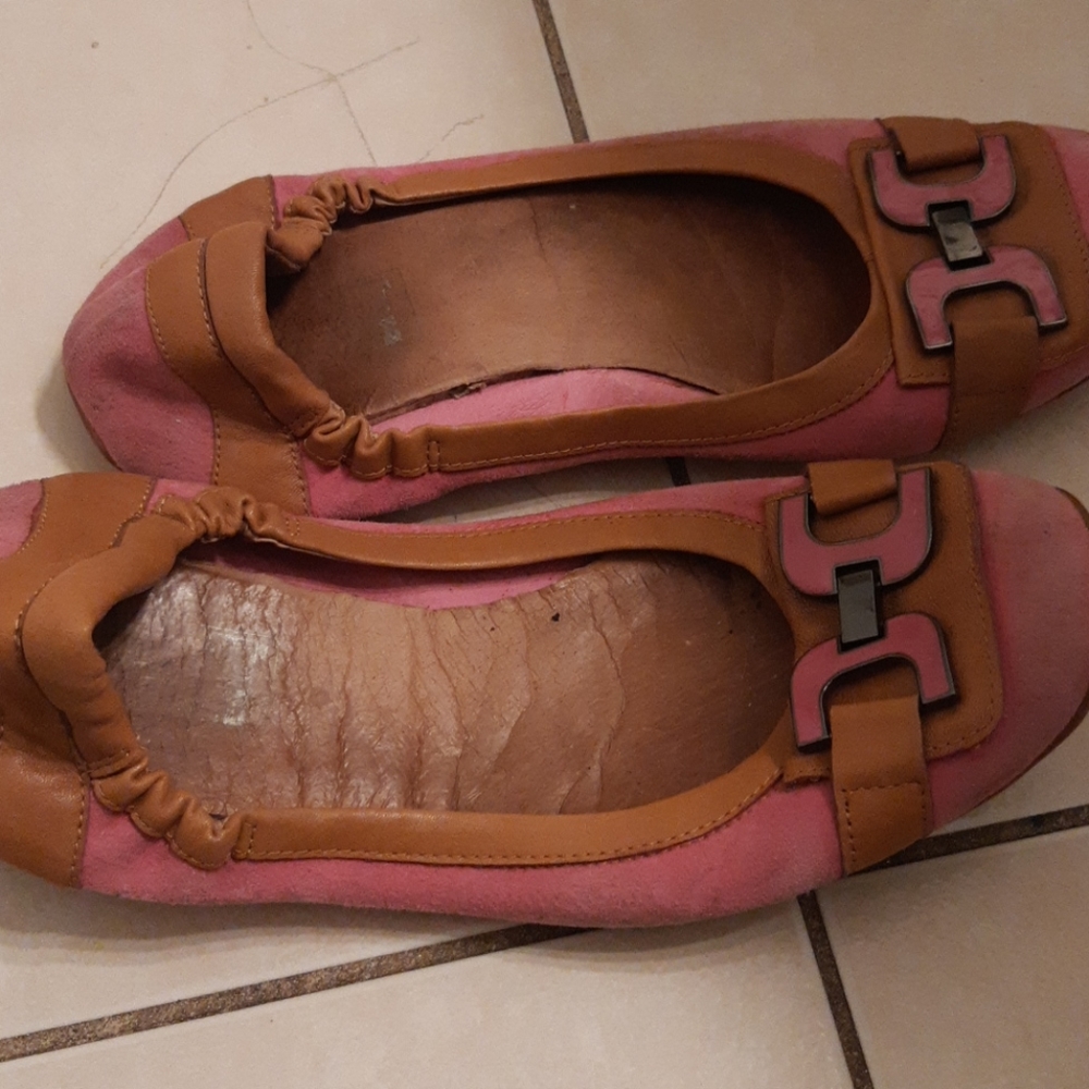 Size 7 slip ons  suade fabric and very comfortable